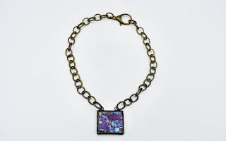 Turquoise and Purple Spiny Oyster Necklace