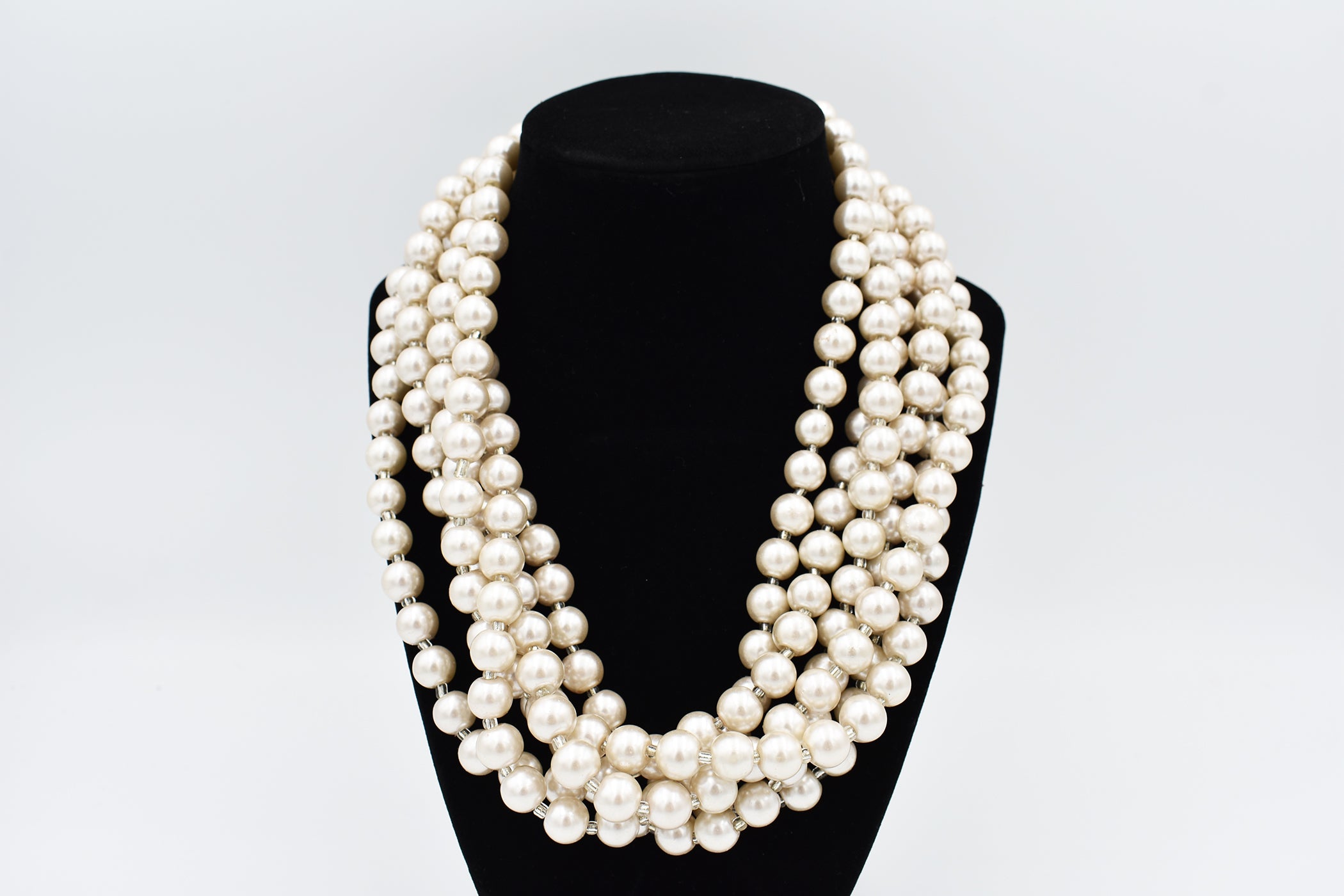 Pearl One-Piece Stack Necklace