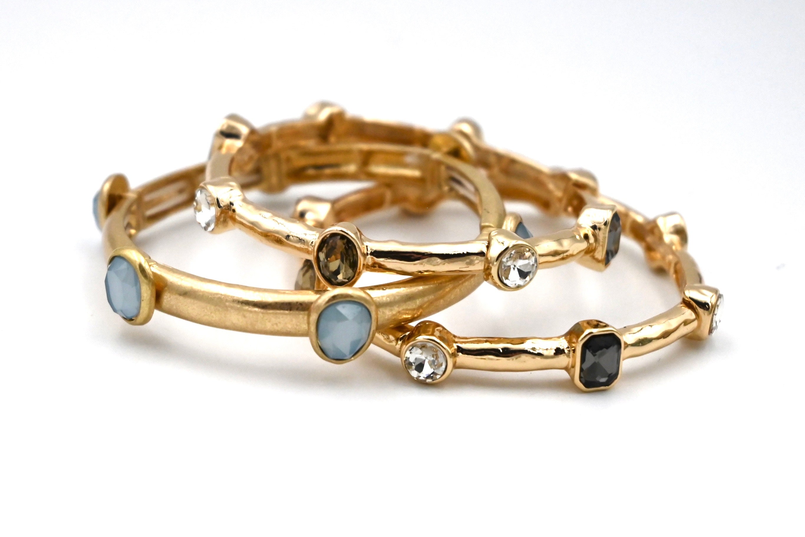 Thin Gem Bangles