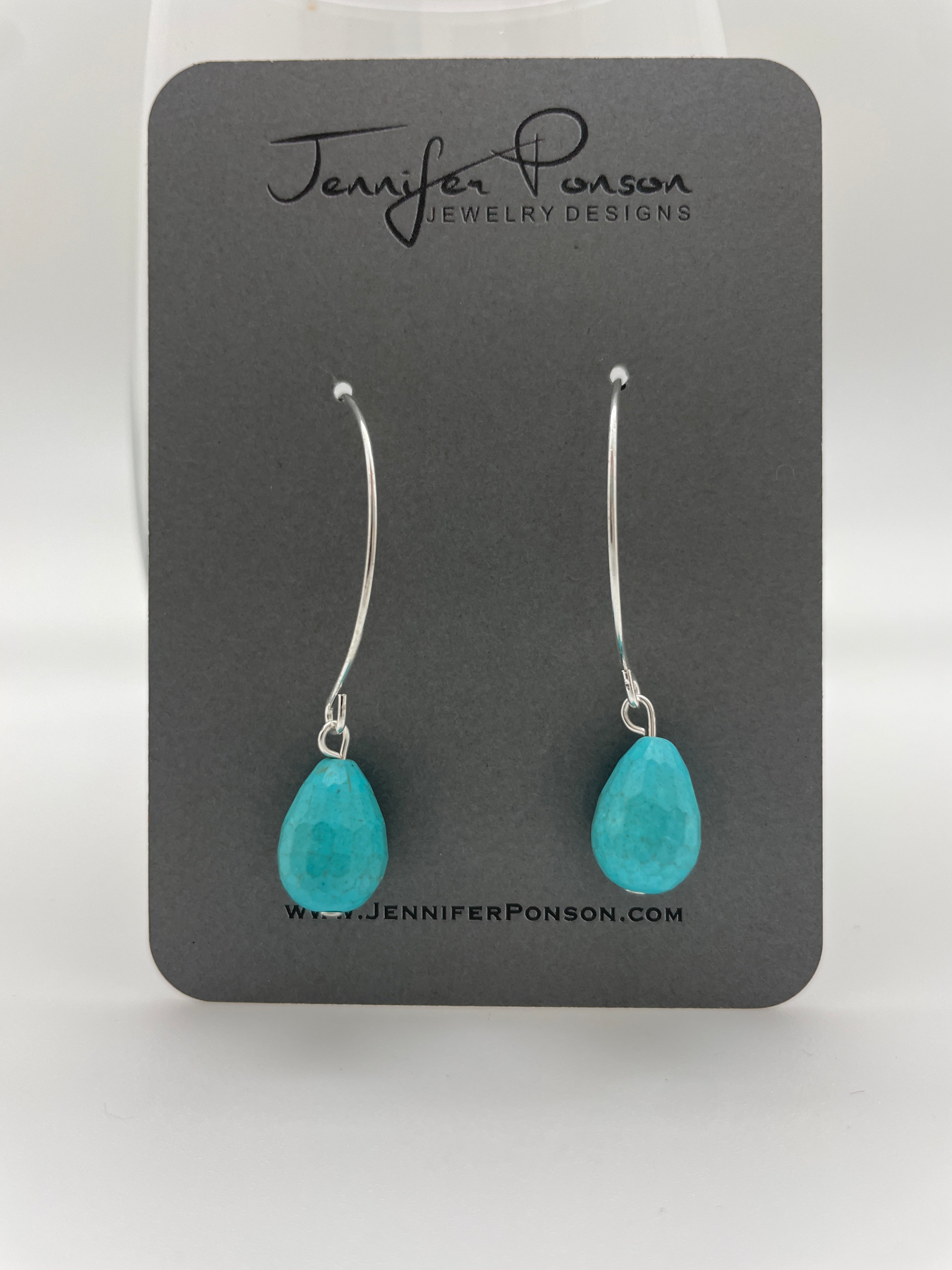 Turquoise Teardrop Earrings