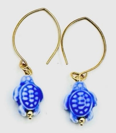 Small Turtle Earrings