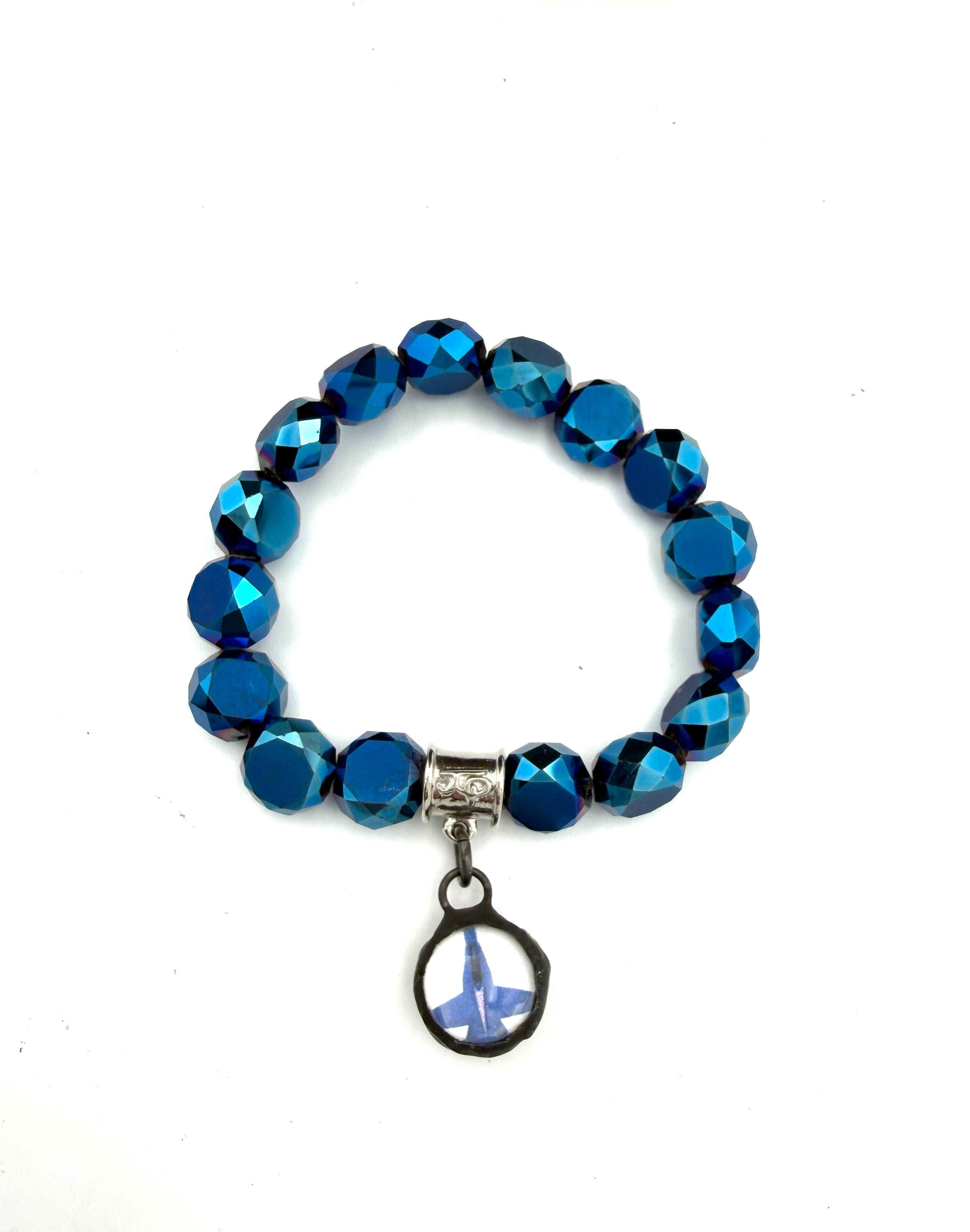 Blue Angels Beaded Bracelet