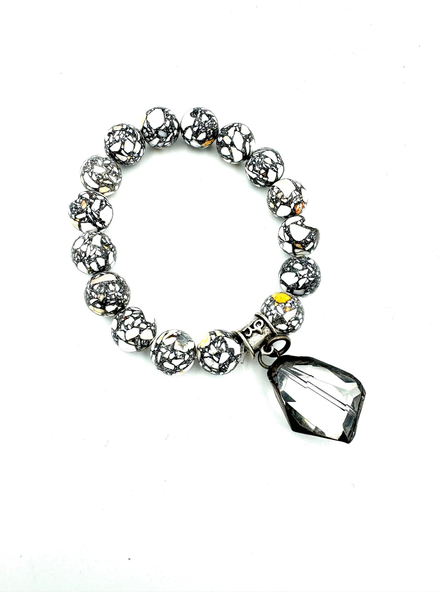 Mosaic Bracelet with Assorted Crystal Drop