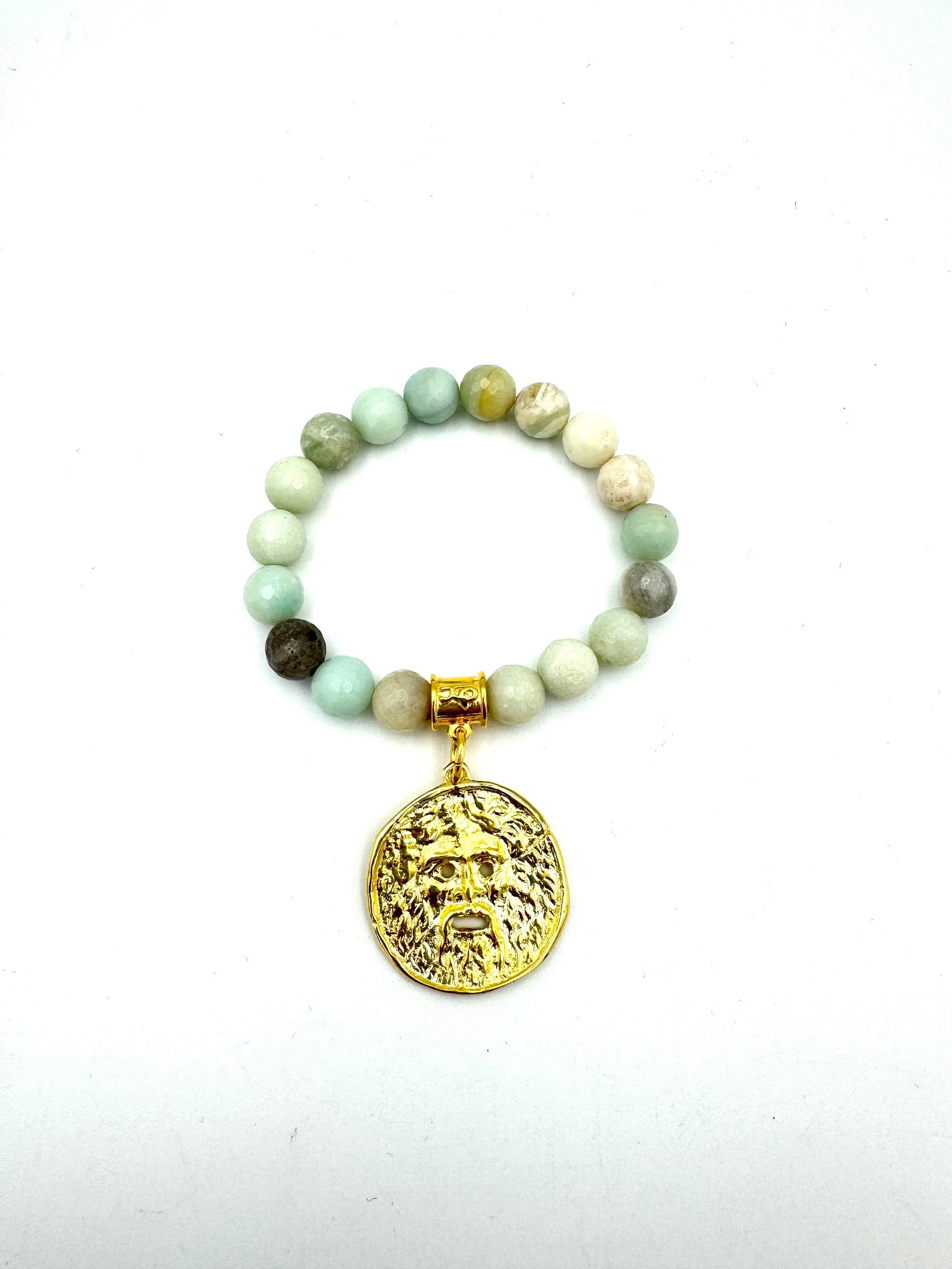 Italian Treasures Collection Amazonite Mouth of Truths Bracelet