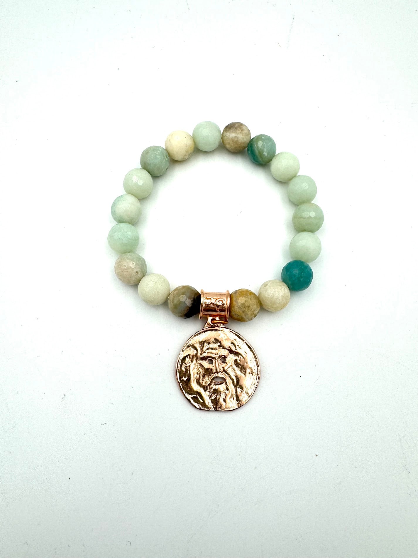 Italian Treasures Collection Amazonite Mouth of Truths Bracelet