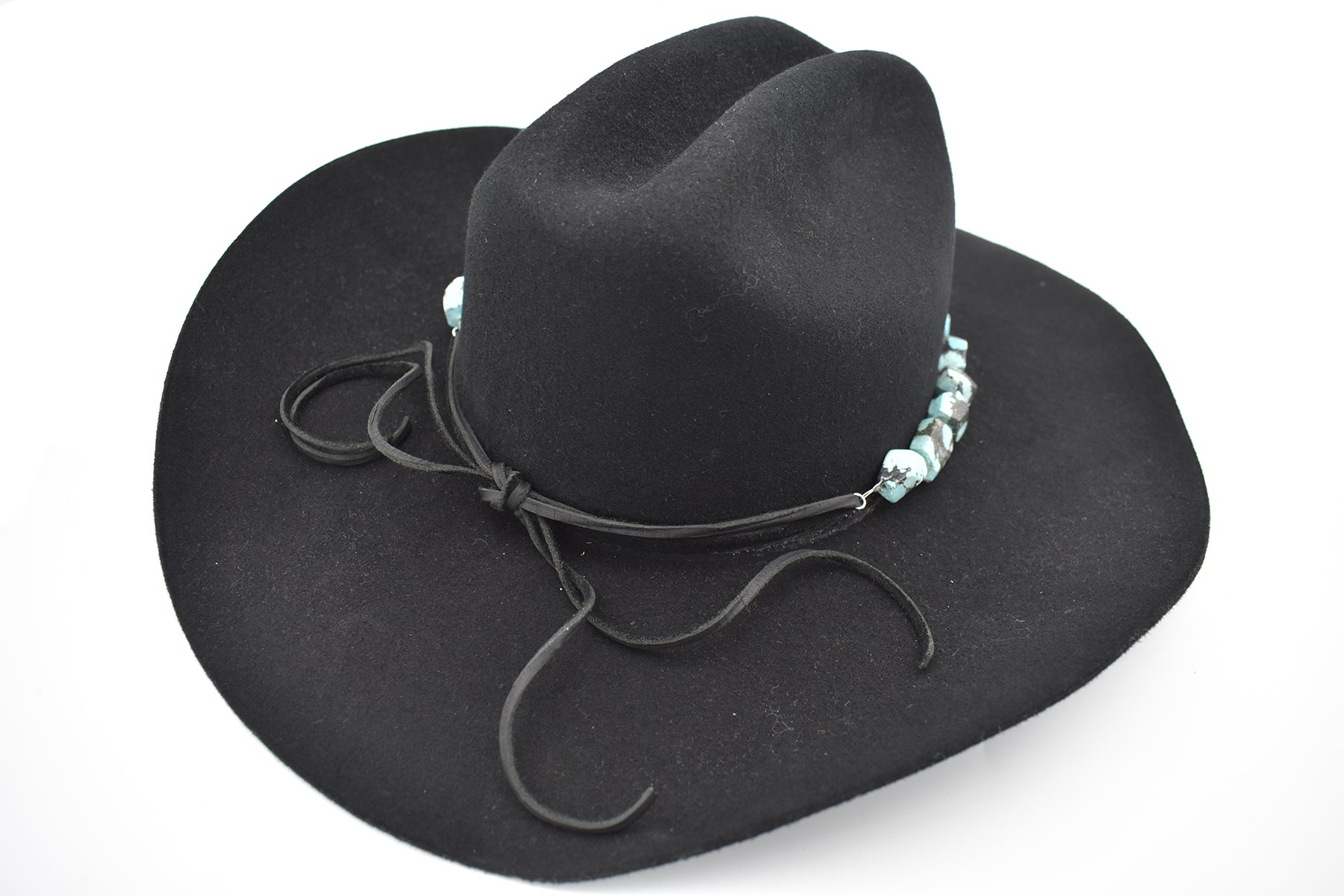 Dual Large Turquoise Hat Band and Necklace